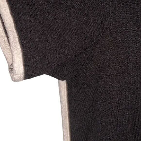 Perfectly Beautiful Imperfect Black & Gold Graphic Tee With White Piping Medium - Picture 5 of 10